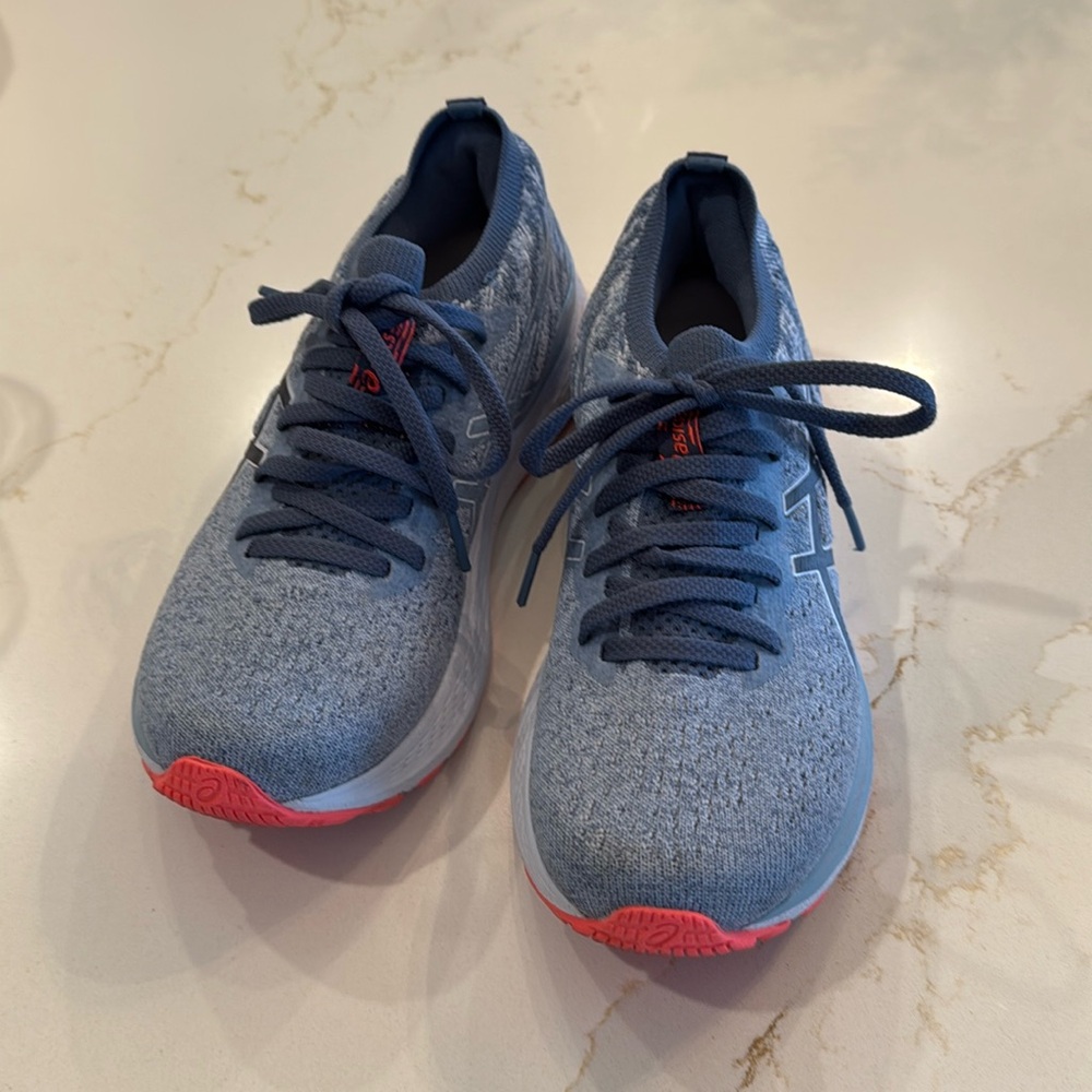 ASICS GEL KAYANO 28 SKY MIST WOMENS 6.5 EUC WORN ONCE